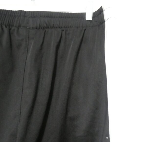 PUMA | large | Black Exercise Pants | Side White and Silver Stripes | Pockets - Picture 12 of 16